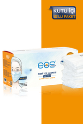 Eos Medical Tip IIR Meltblown Filtreli 3 Katlı Tıbbi Yüz Maskesi - 100 Adet - Thumbnail