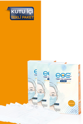 Eos Medical Tip IIR Meltblown Filtreli 3 Katlı Tıbbi Yüz Maskesi - 50 Adet - Thumbnail